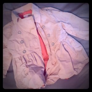 Size 24 months girl's pink pea coat